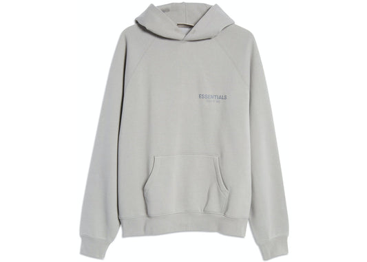 FEAR OF GOD ESSENTIALS PULLOVER HOODIE CEMENT/PEBBLE