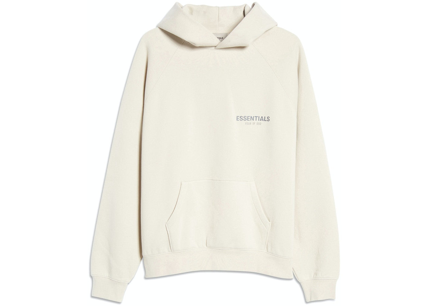 FEAR OF GOD ESSENTIALS PULLOVER HOODIE STONE/OAT